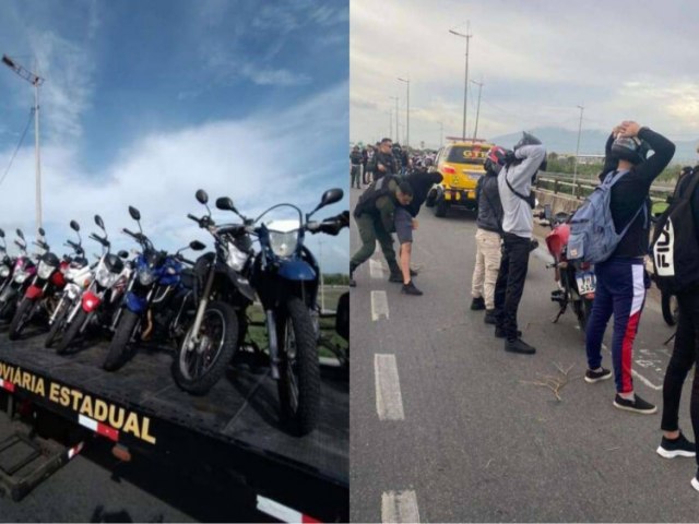 PM evita rolezinho e apreende vrias motocicletas em Caucaia