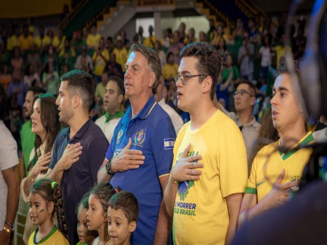 Bolsonaro lana pr-candidatura do PL  Prefeitura de Fortaleza: Para mudar o sistema harmnico'