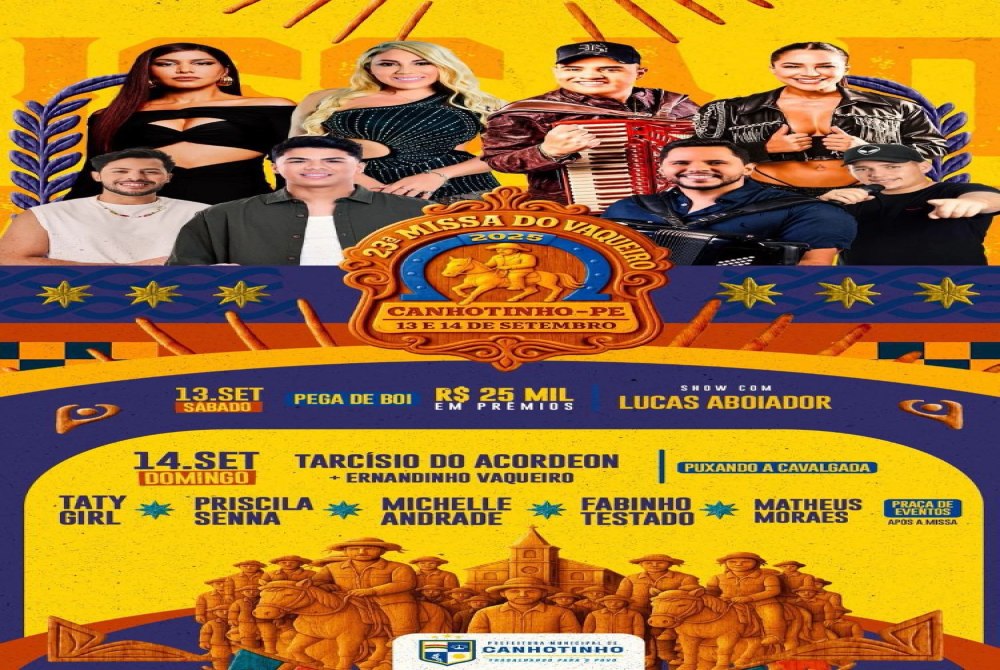 Canhotinho se prepara para a 23� Missa do Vaqueiro nos dias 13 e 14 de setembro