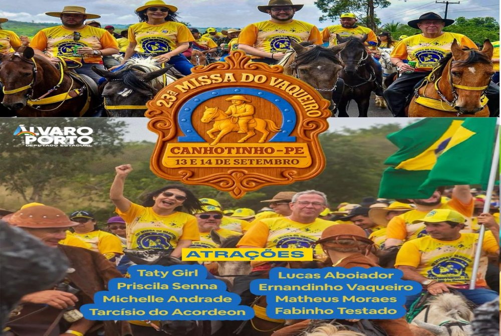 Missa do Vaqueiro de Canhotinho recebe prefeito do Recife, Jo�o Campos