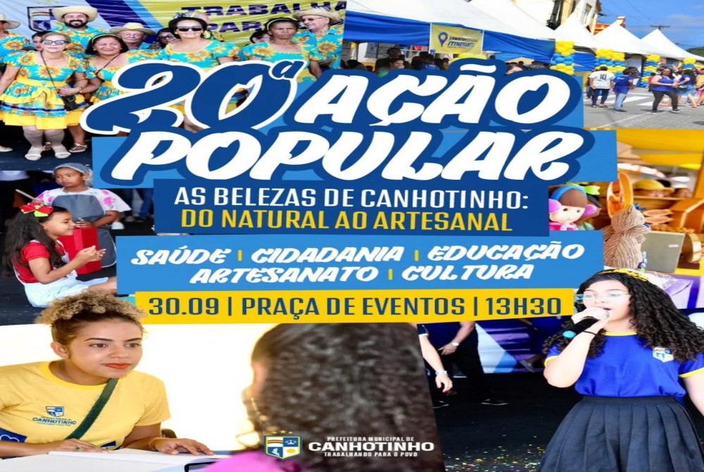 20� A��o Popular leva sa�de, cidadania e cultura � Pra�a de Eventos de Canhotinho - Das belezas do natural ao artesanato