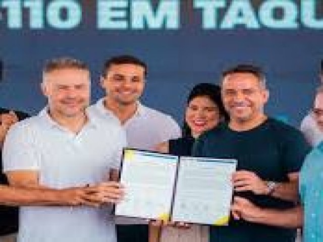 Paulo Dantas assina ordem de servio para recuperao da AL-110 em Taquarana