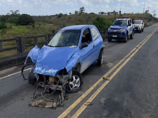 Motorista morre aps coliso em ponte que liga Boquim a Colnia 13, na SE-160