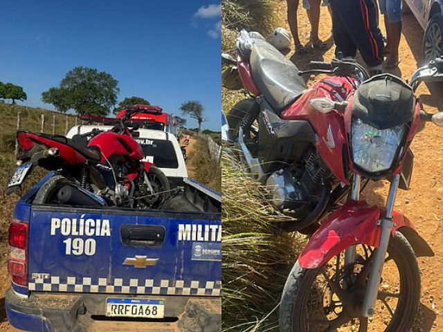 Suspeito  preso aps cair com motocicleta roubada durante fuga em Campo do Brito