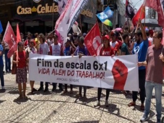 Movimentos Sociais Realizam Ato em Aracaju Contra Escala 61 e Pela Reduo da Jornada de Trabalho