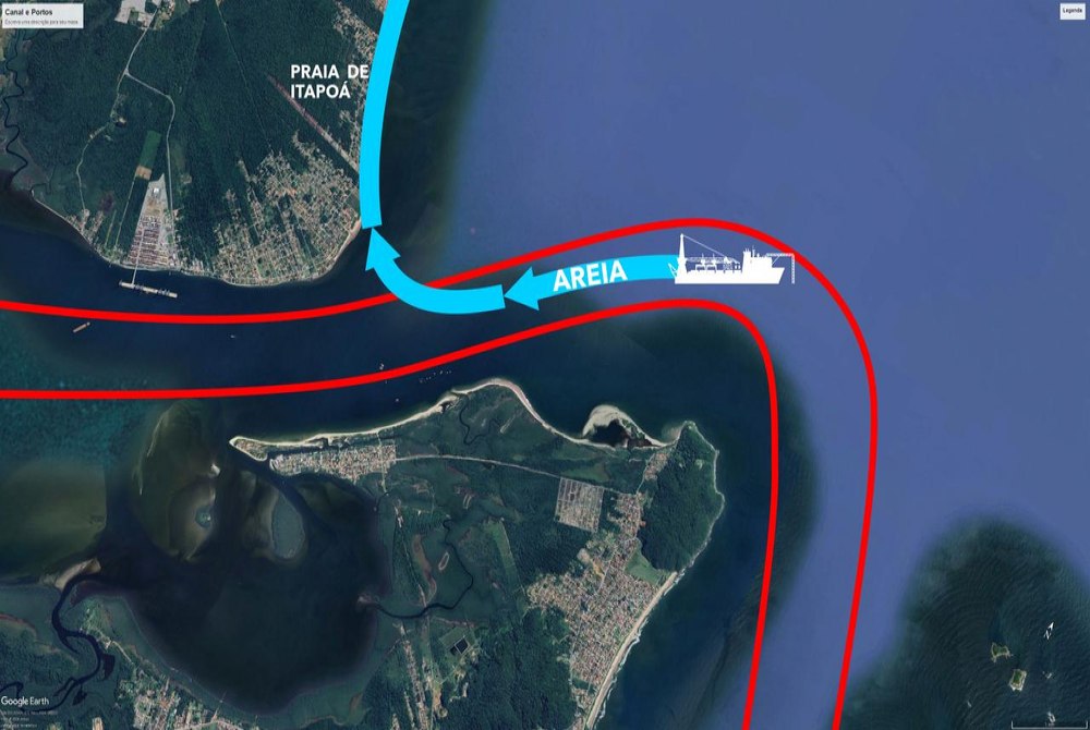 Obra inédita no Brasil vai usar areia removida de canal para alargar praia em SC; entenda Obra inédita no Brasil vai usar areia removida de canal para alargar praia em SC; entenda